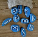 Runenset Blaue Steine